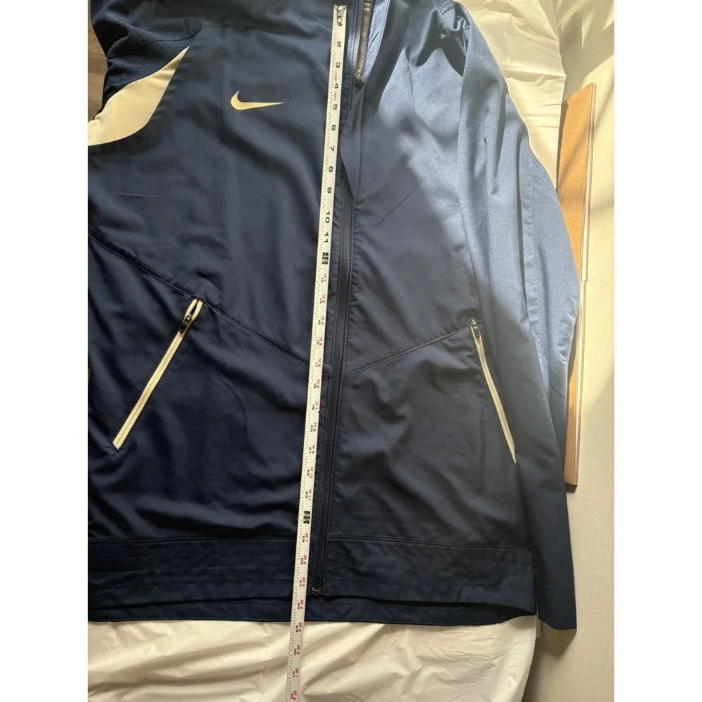 Nike  Jacket Windbreaker Mens XL Navy Blue Dri Fit Full Zip Performance